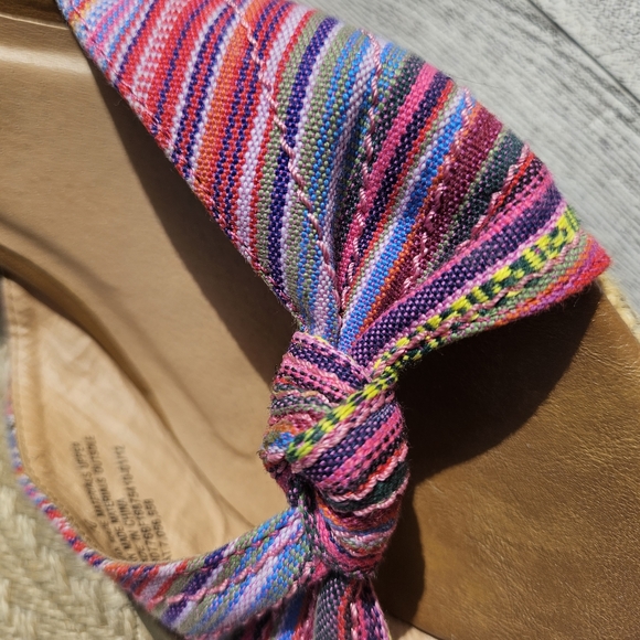 Xhilaration Open Peep Toe Sandals Adjustable Strap Wedge Heel Size 10 - Picture 14 of 15